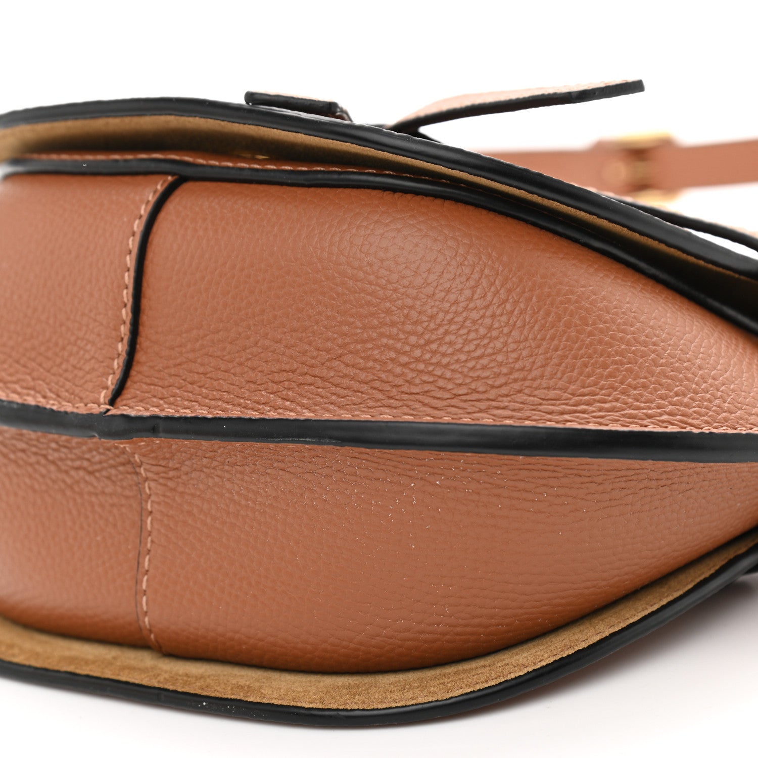 Loewe Pebble Grain Calfskin Mini Gate Dual Bag Tan 9 of 9