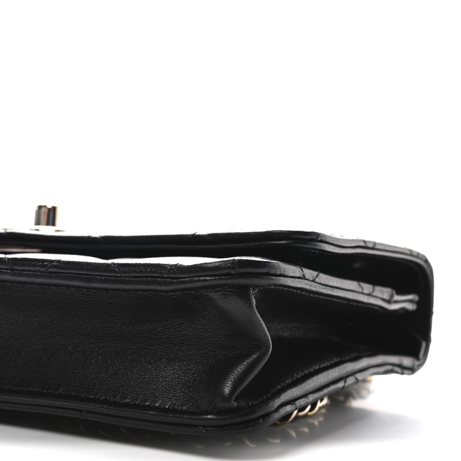 Chanel Lambskin Quilted Trendy CC Wallet On Chain WOC Black 11 of 11