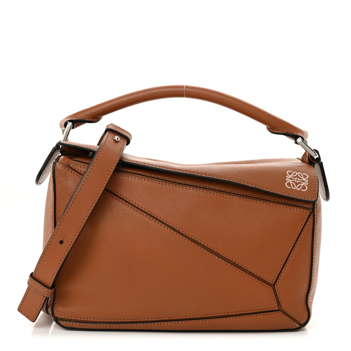 Calfskin Small Puzzle Bag Tan