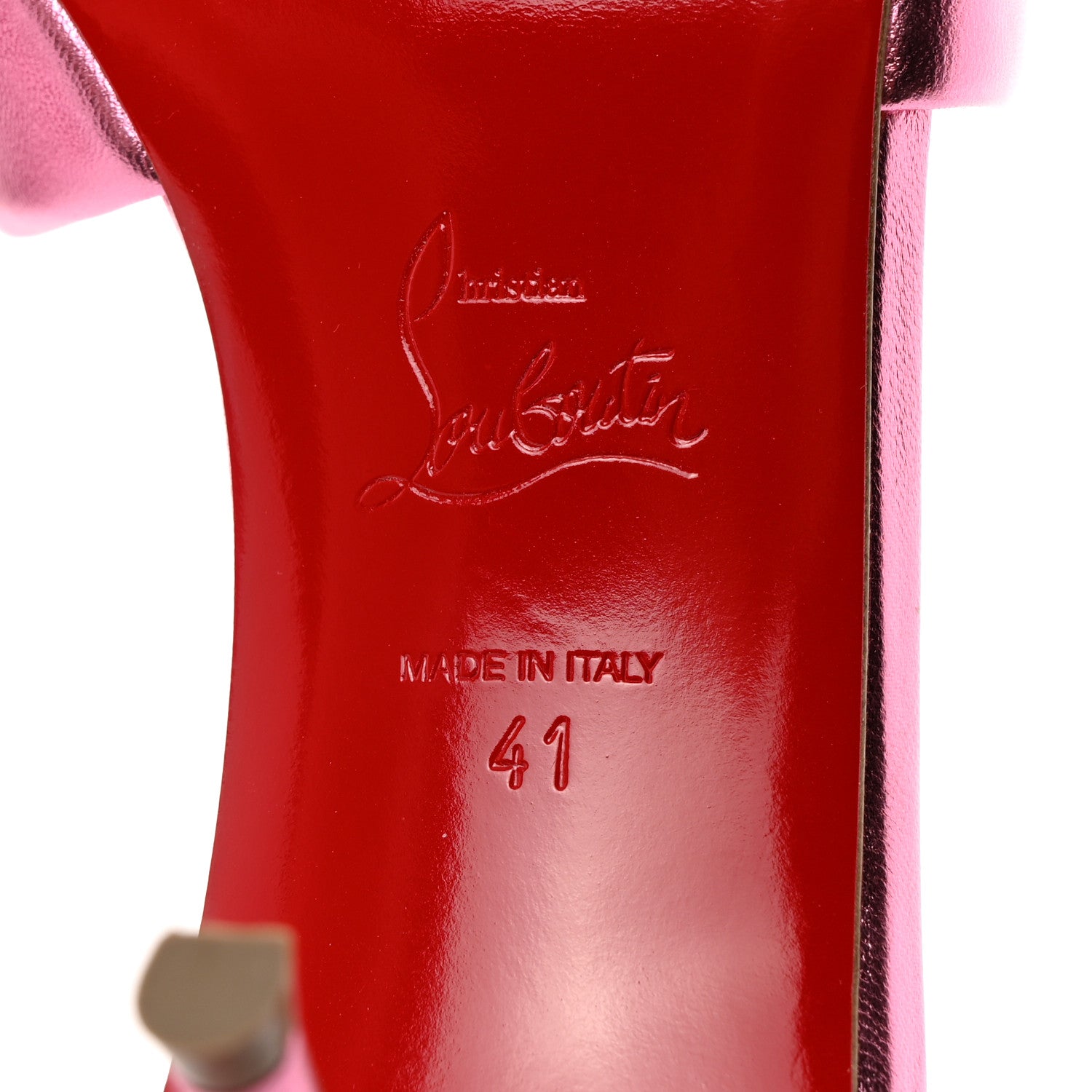 Christian Louboutin Kid Laminato Lining 41 Confettis 7 of 9