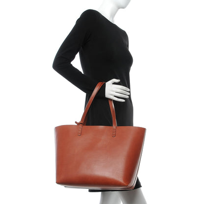 Mansur Gavriel Calfskin Small Shopping Tote Brandy 2 of 15