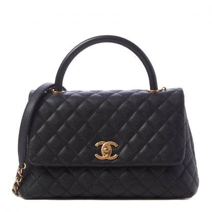Chanel Caviar Quilted Small Coco Handle Flap Black 1 of 10