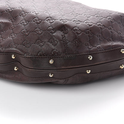 Gucci Guccissima Large Biba Hobo Dark Brown 8 of 8
