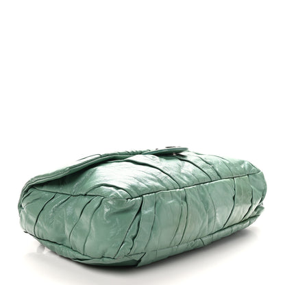 Chanel Glazed Calfskin Twisted Maxi Flap Green 4 of 10
