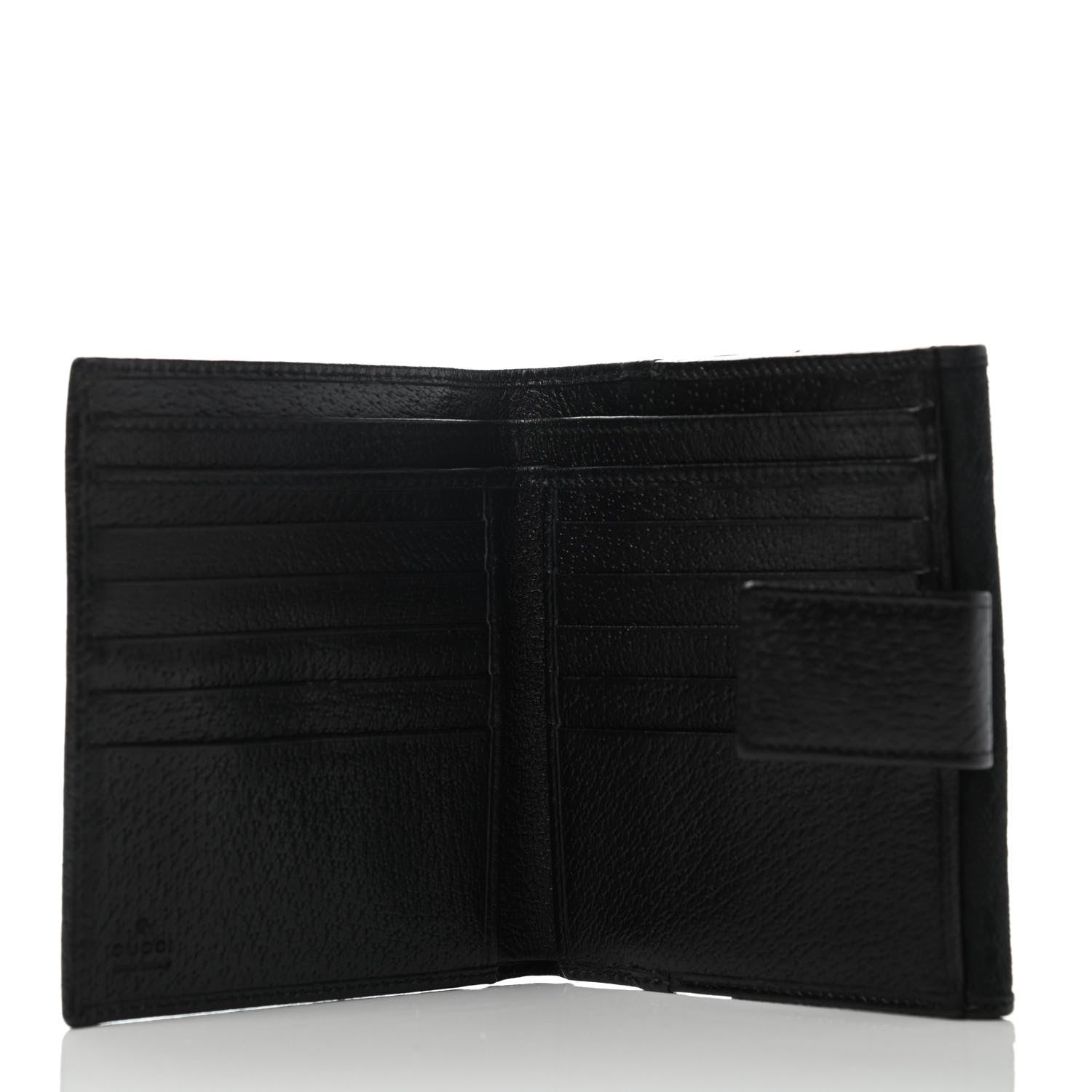 Gucci Monogram French Flap Wallet Black 4 of 5