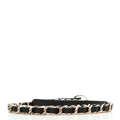 Chanel Lambskin CC Pearl Chain Belt 80 32 Black 2 of 5