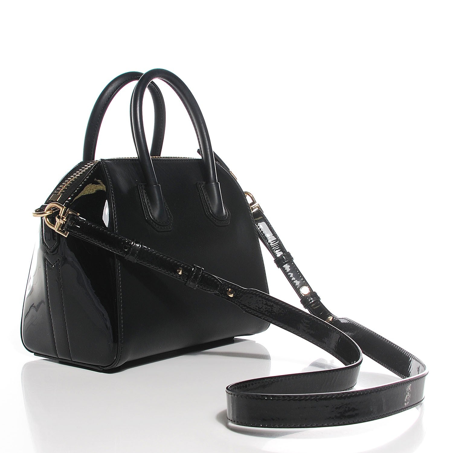 Givenchy Rubber Effect Calfskin Mini Antigona Black 13 of 20