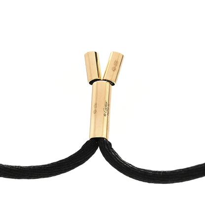 Cartier 18K Pink Yellow White Gold Diamond Trinity Paved Cord Necklace 5 of 5