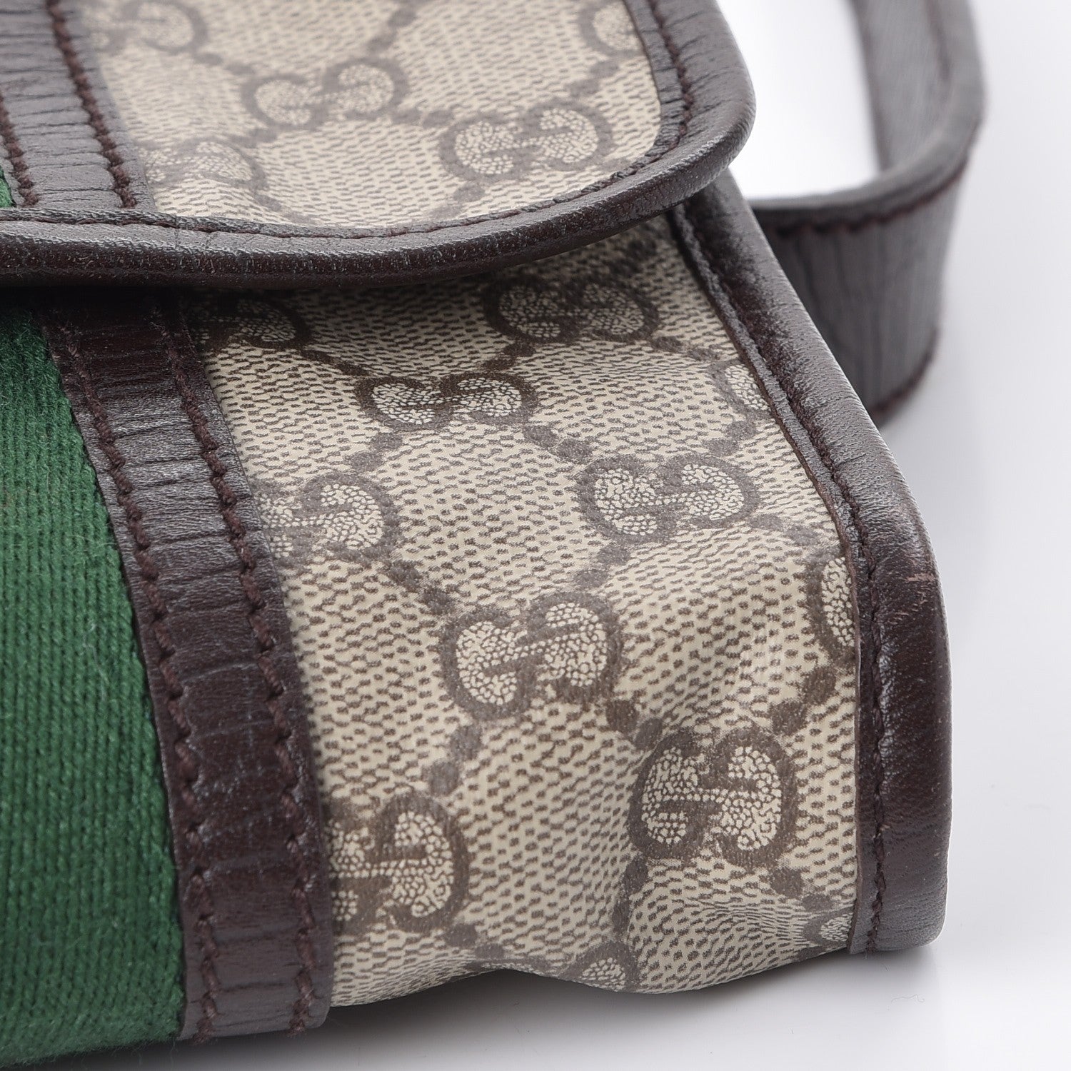 Gucci GG Monogram Plus Web Belt Bag Dark Brown 10 of 10
