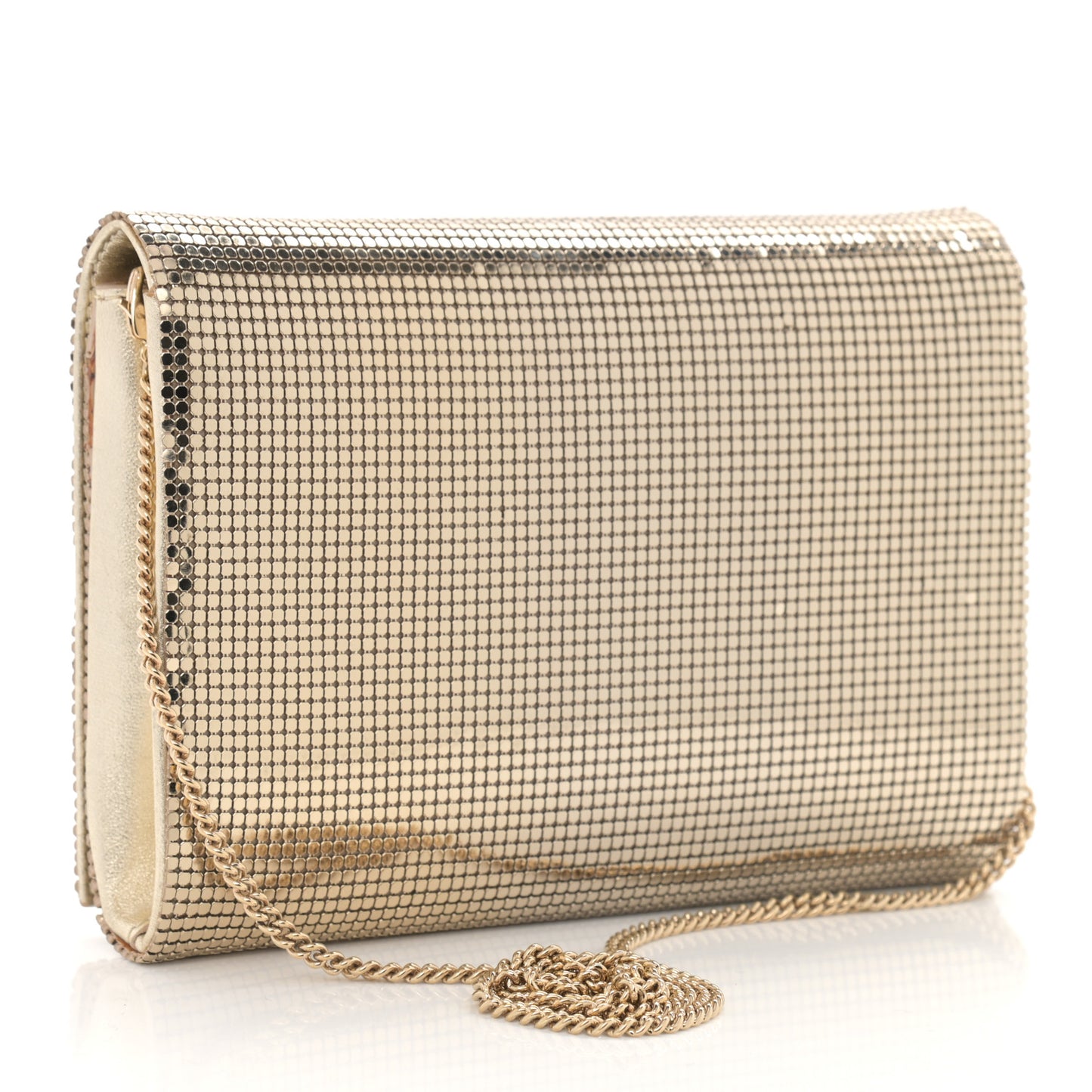Chainmail Palazzo Evening Bag Gold