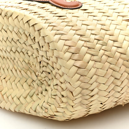 Celine Raffia Calfskin Triomphe Teen Panier Tan 8 of 8