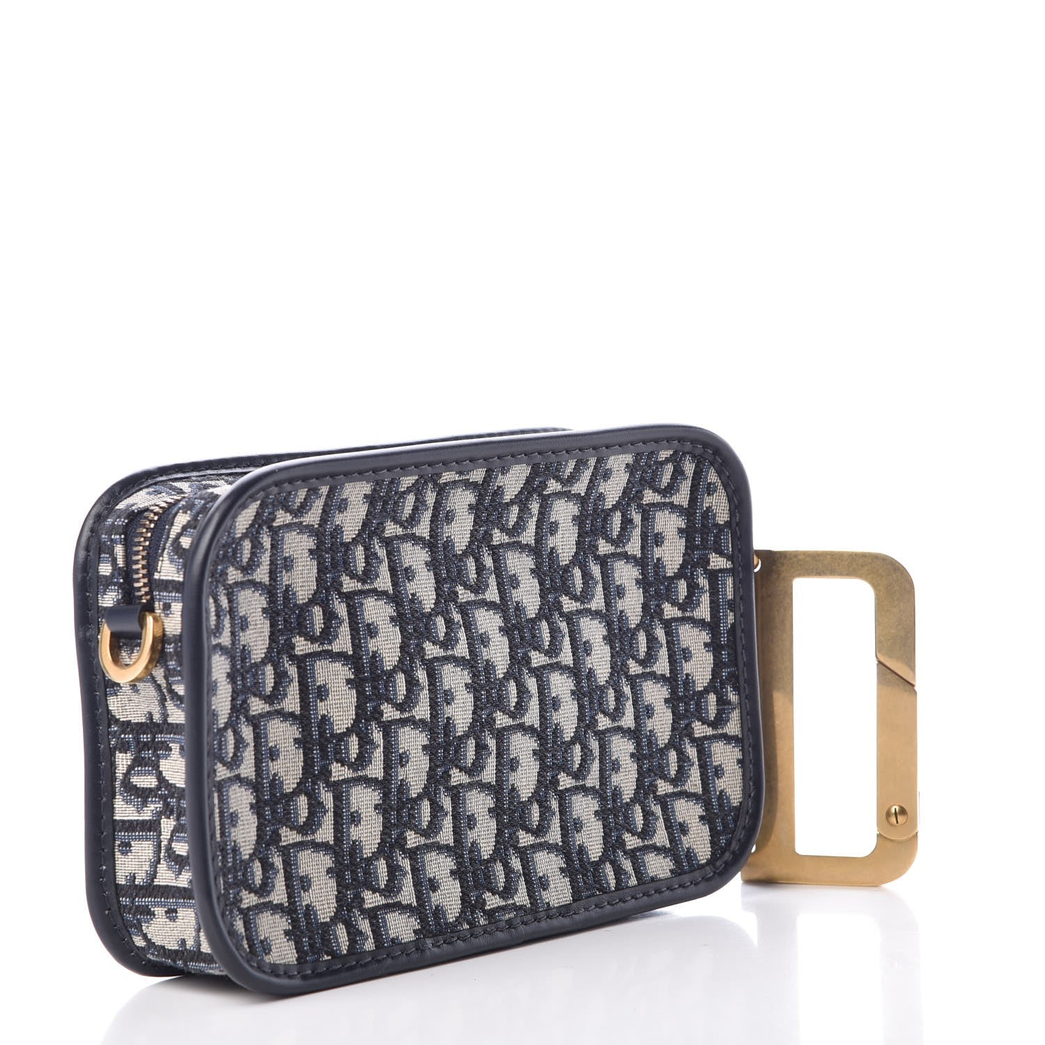 Christian Dior Oblique Diorquake Clutch Blue 3 of 7