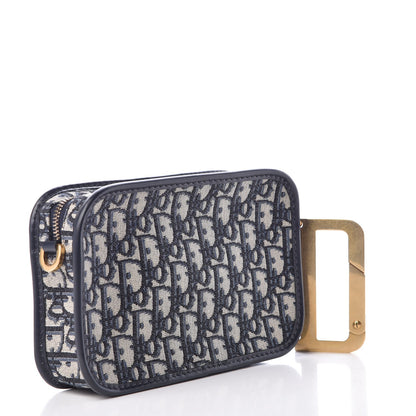 Christian Dior Oblique Diorquake Clutch Blue 3 of 7
