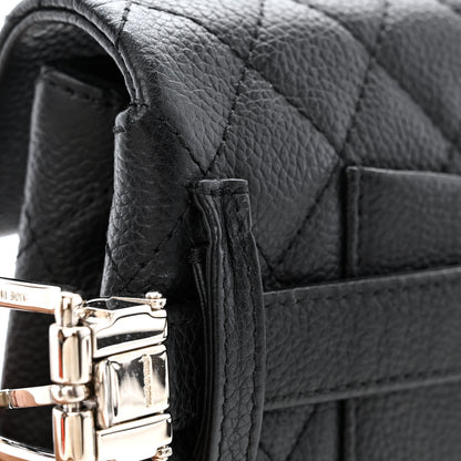 Chanel Grained Calfskin Quilted 2.55 Reissue Flap Belt Bag Clutch Black 12 of 14