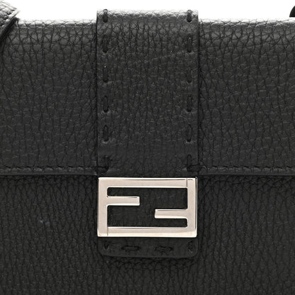 Fendi Cuoio Romano Selleria Baguette Belt Pouch Black 9 of 12