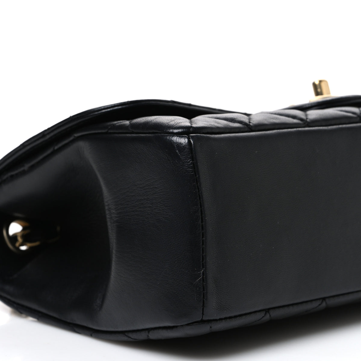 Lambskin Quilted Medium Mademoiselle Chic Flap Black