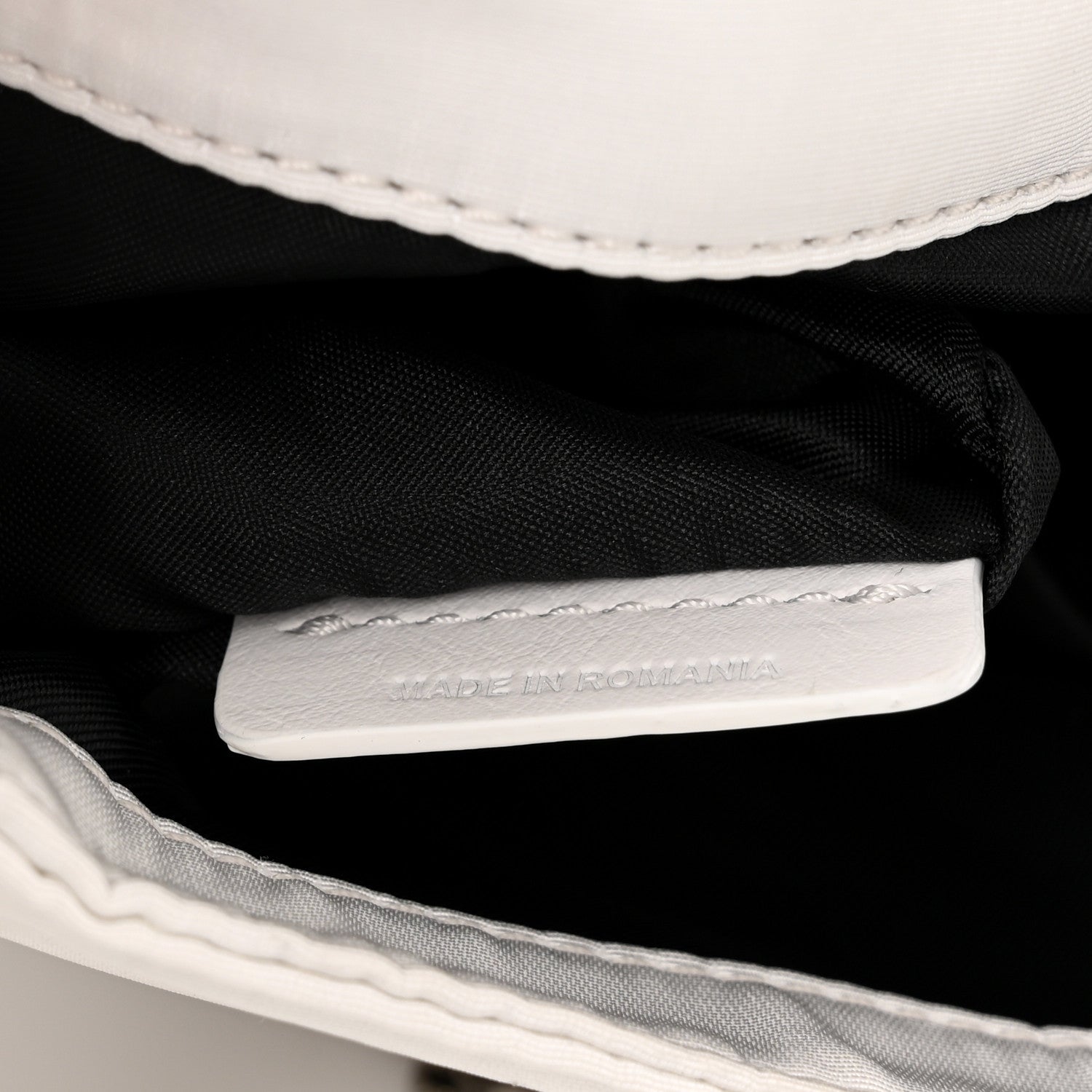 Alexander McQueen Nylon Graffiti Skull Small Crossbody Bag White Black 8 of 11