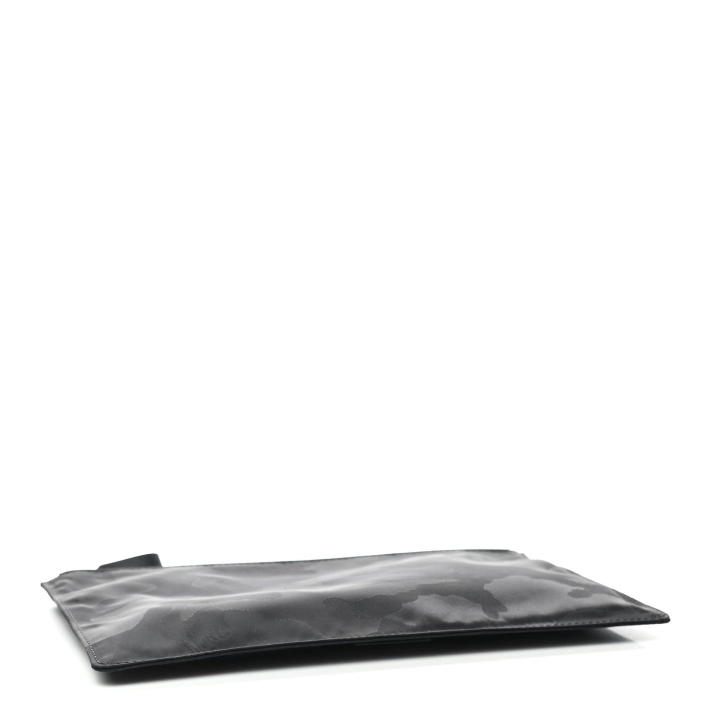 Nylon Camouflage Large Zip Pouch Black