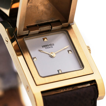 Hermes Stainless Steel Courchevel 23mm Medor Quartz Watch Havane 2 of 6