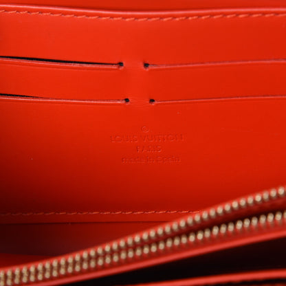 Louis Vuitton Vernis Zippy Wallet Orange Sunset 6 of 7