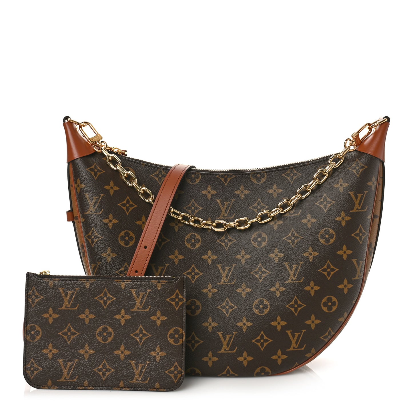 Reverse Monogram Loop Hobo