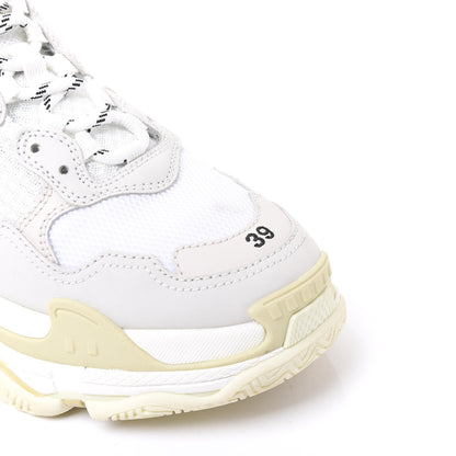 Balenciaga Fabric Mesh Womens Triple S Sneakers 39 White 8 of 9