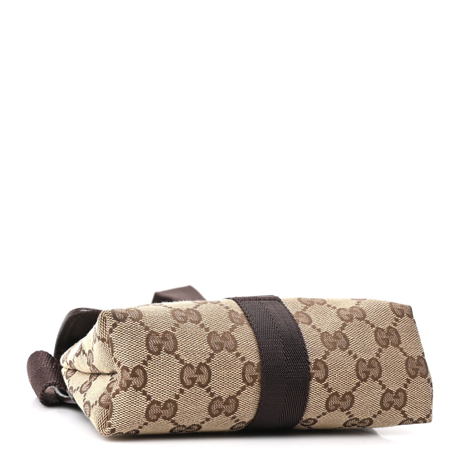 Gucci Monogram Waist Pouch Bag Dark Brown 3 of 9