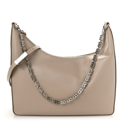 Givenchy Smooth Calfskin Medium Moon Cut Out Shoulder Bag Dune 1 of 8