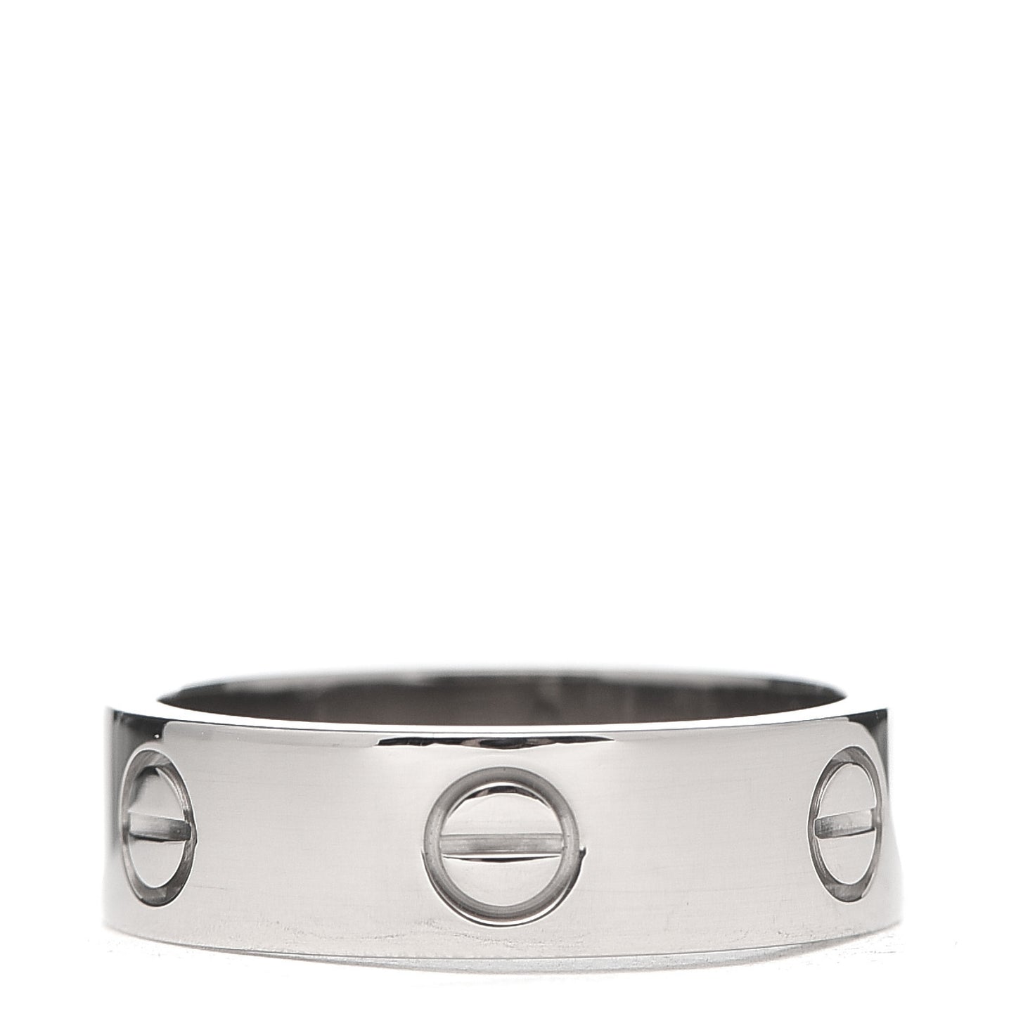 18K White Gold 6mm LOVE Ring 58 8.25