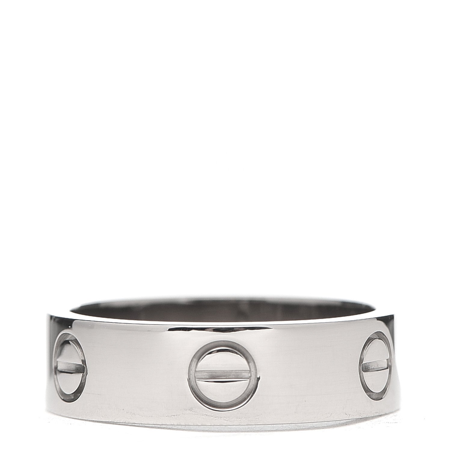Cartier 18K White Gold 6mm LOVE Ring 58 8.25 3 of 4