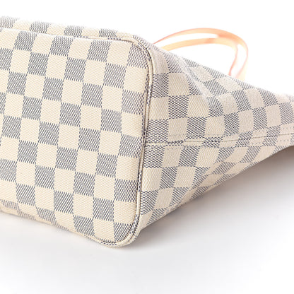 Louis Vuitton Damier Azur Neo Neverfull MM Rose Ballerine 10 of 11