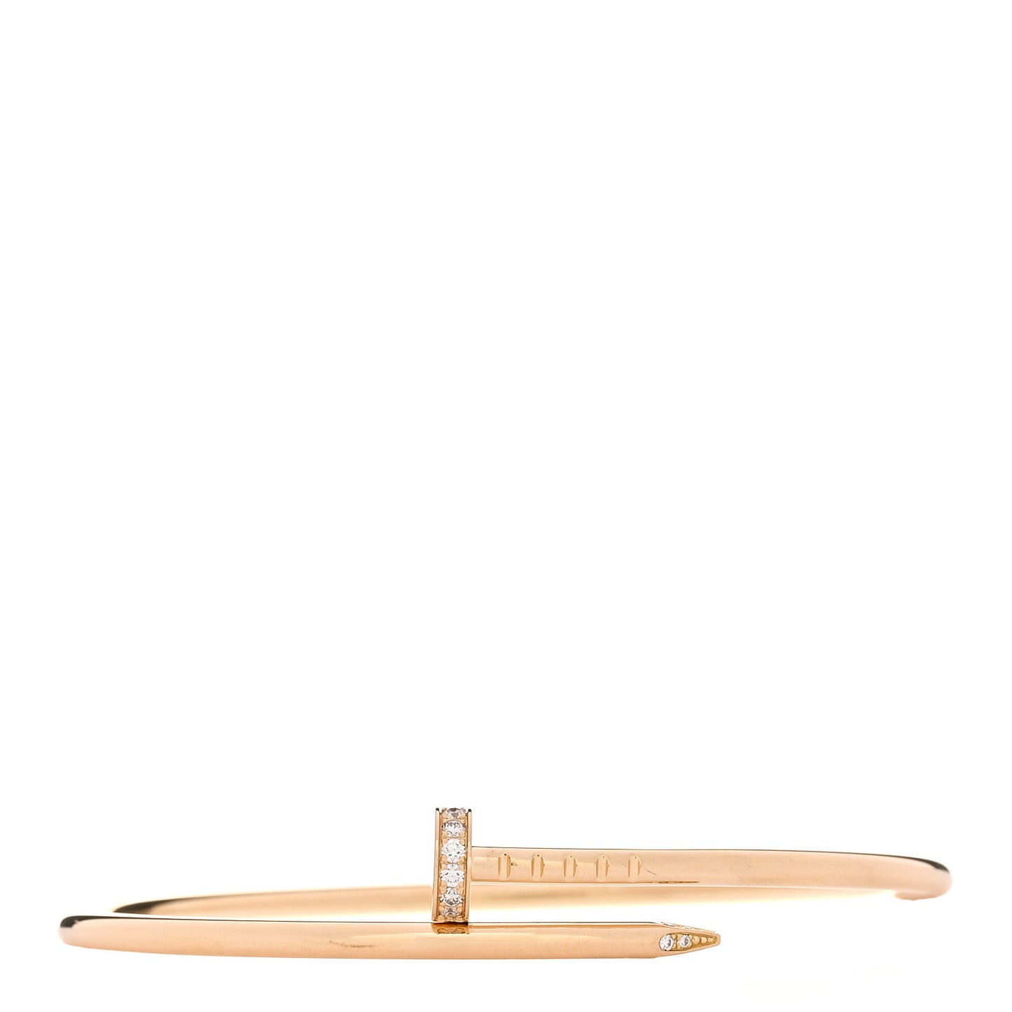 18K Yellow Gold Diamond Small Juste Un Clou Bracelet 16