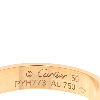 Cartier 18K Yellow Gold 3.5mm LOVE Wedding Band Ring 50 5.25 4 of 4