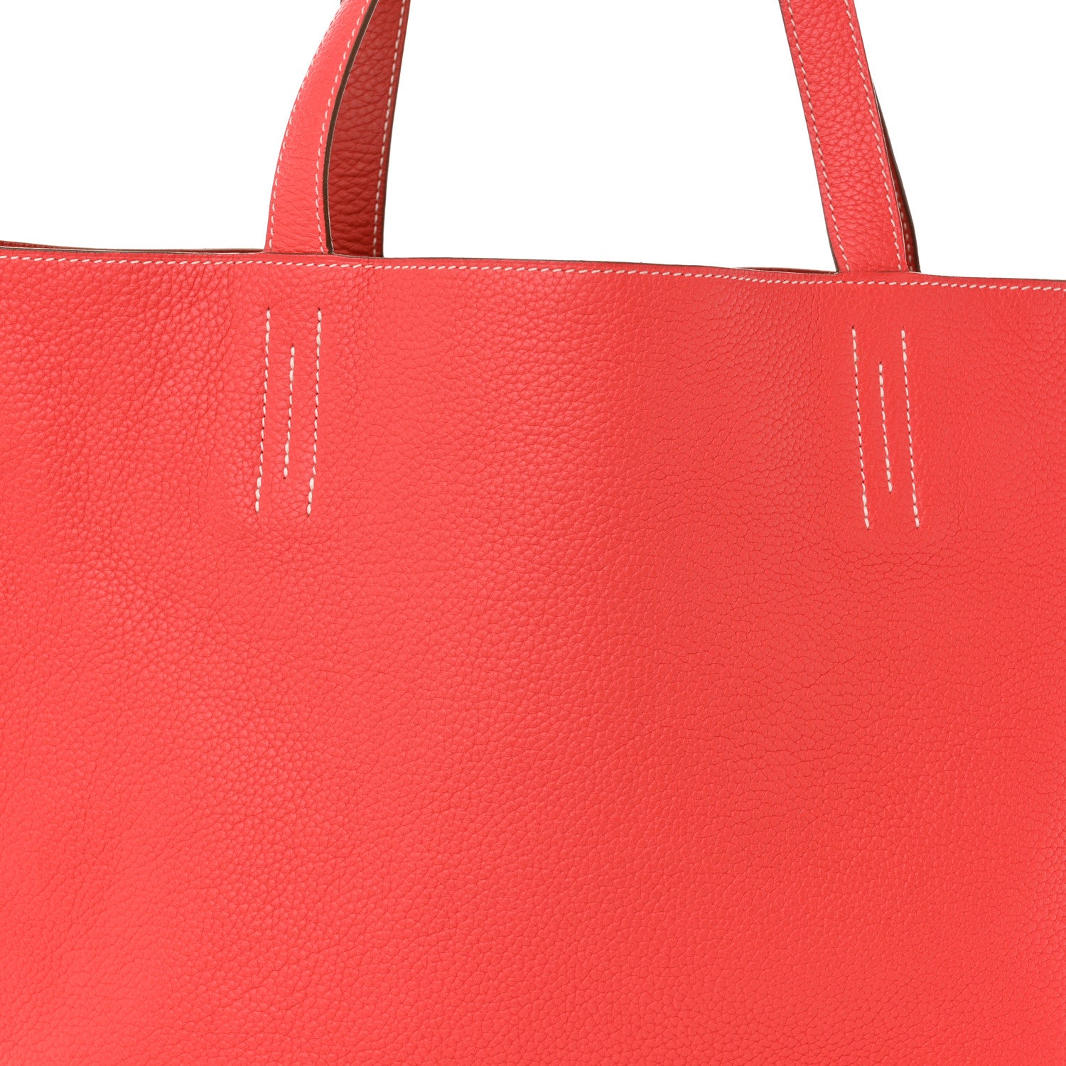 Hermes Taurillon Clemence Double Sens Reversible Tote 36 Sanguine Rose Jaipur 11 of 21