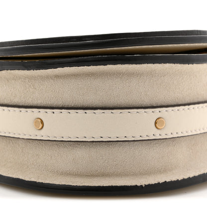 Chloe Calfskin Suede Small Nile Bracelet Bag Off White 9 of 11