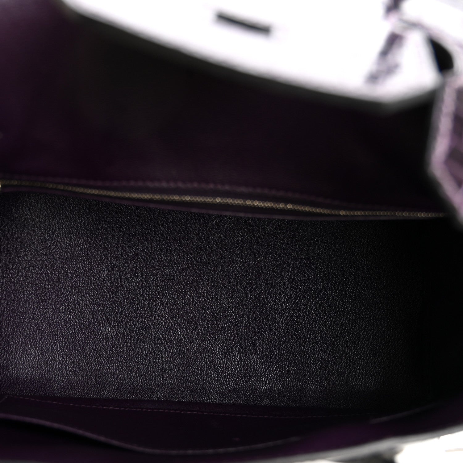 Hermes Shiny Niloticus Crocodile Birkin 30 Amethyst 5 of 18