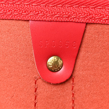 Louis Vuitton Epi Keepall 55 Castillan Red 6 of 9
