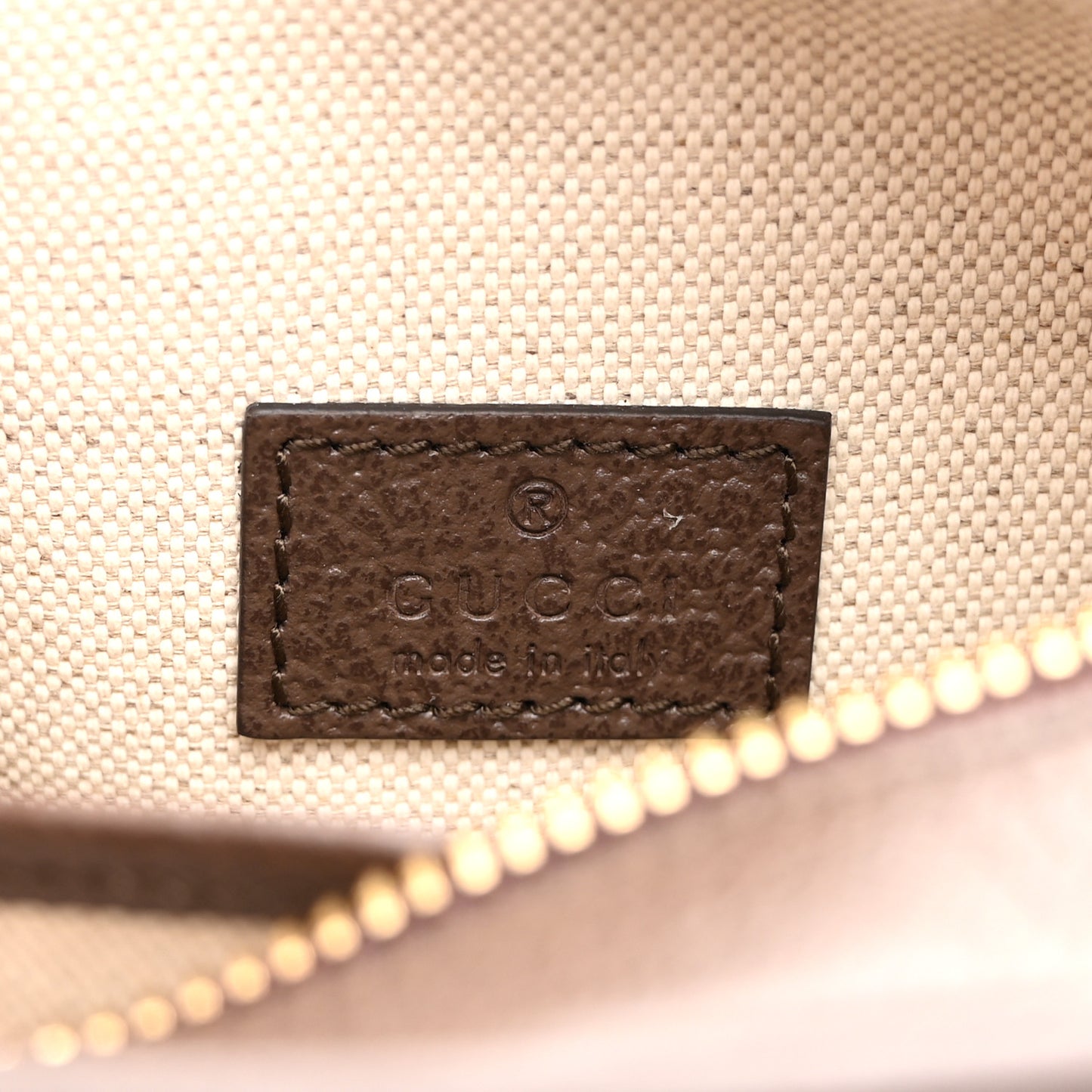 Monogram Jumbo GG Textured Dollar Calfskin Web Mini Crossbody Bag Camel Ebony New Acero