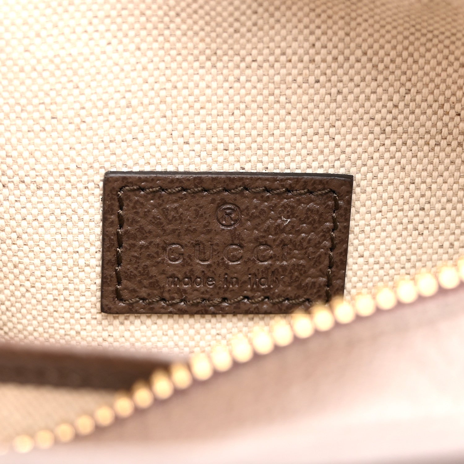 Gucci Monogram Jumbo GG Textured Dollar Calfskin Web Mini Crossbody Bag Camel Ebony New Acero 6 of 10