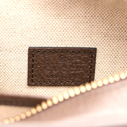 Gucci Monogram Jumbo GG Textured Dollar Calfskin Web Mini Crossbody Bag Camel Ebony New Acero 6 of 10