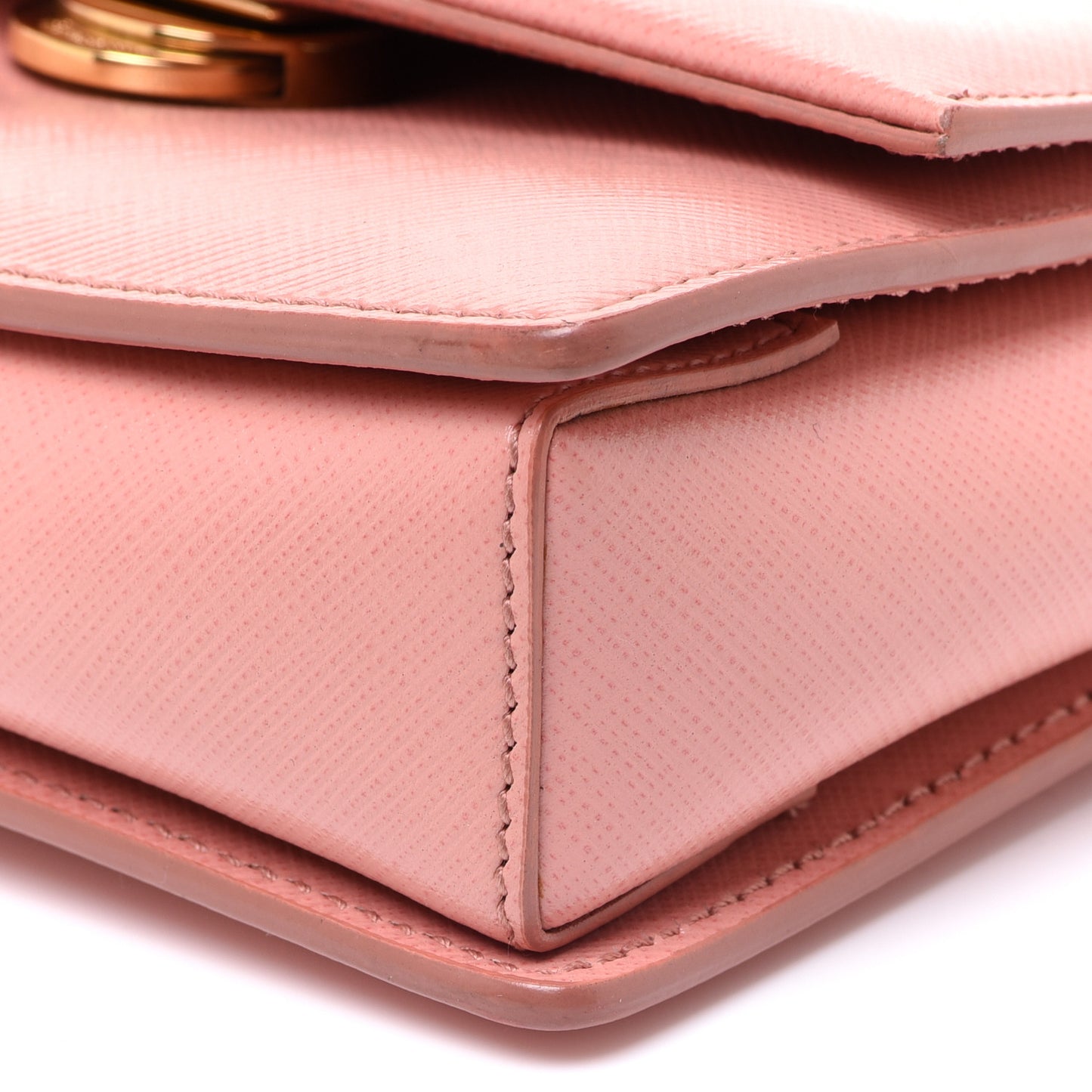 Hammered Calfskin Mini Vara Bow Crossbody Bag Pink