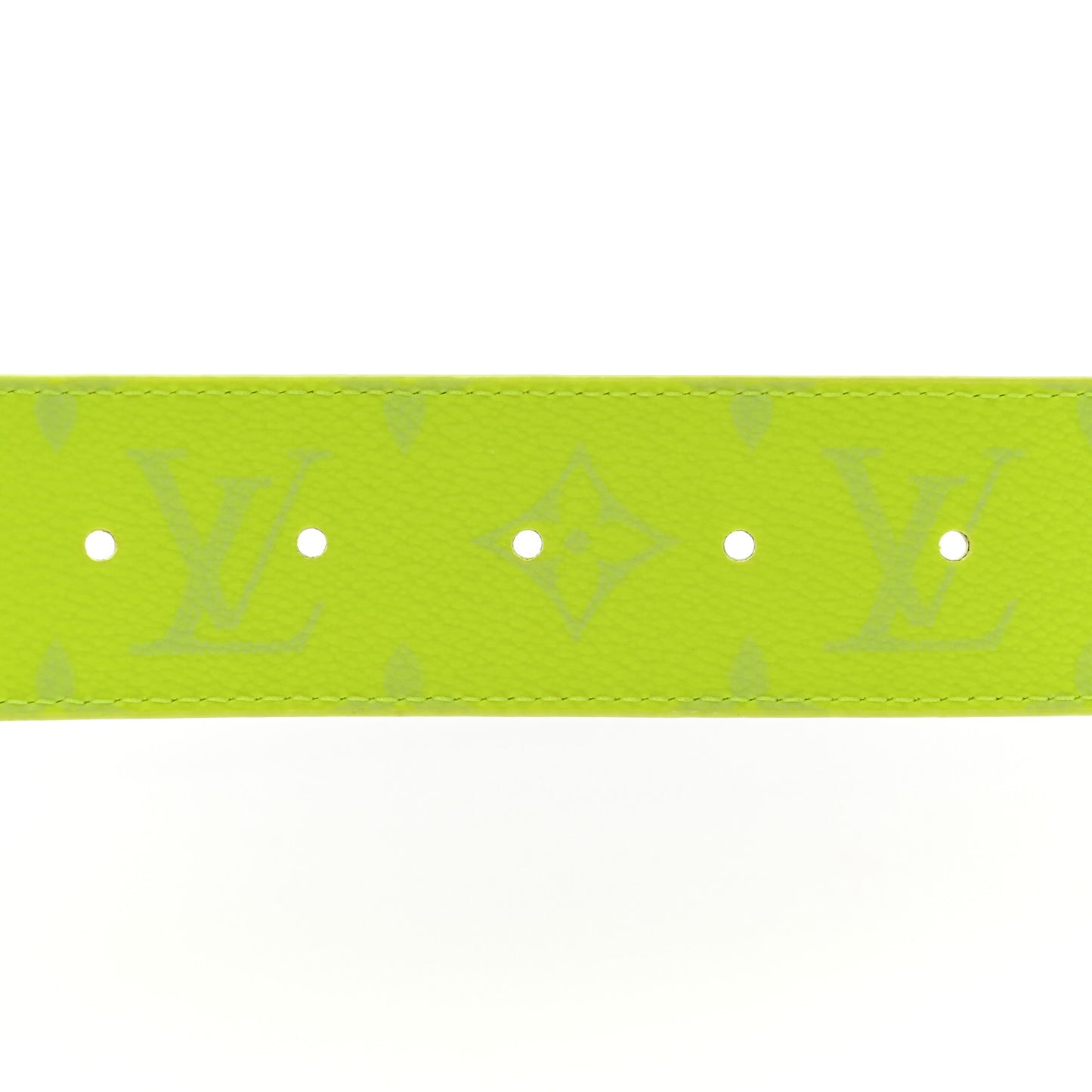 Monogram Taigarama 40mm Reversible LV Initiales Belt 85 34 Neon Yellow