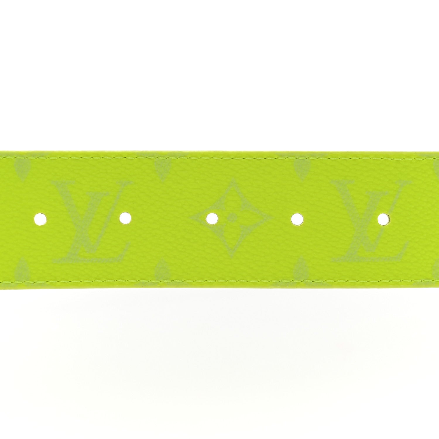 Louis Vuitton Monogram Taigarama 40mm Reversible LV Initiales Belt 85 34 Neon Yellow 3 of 6