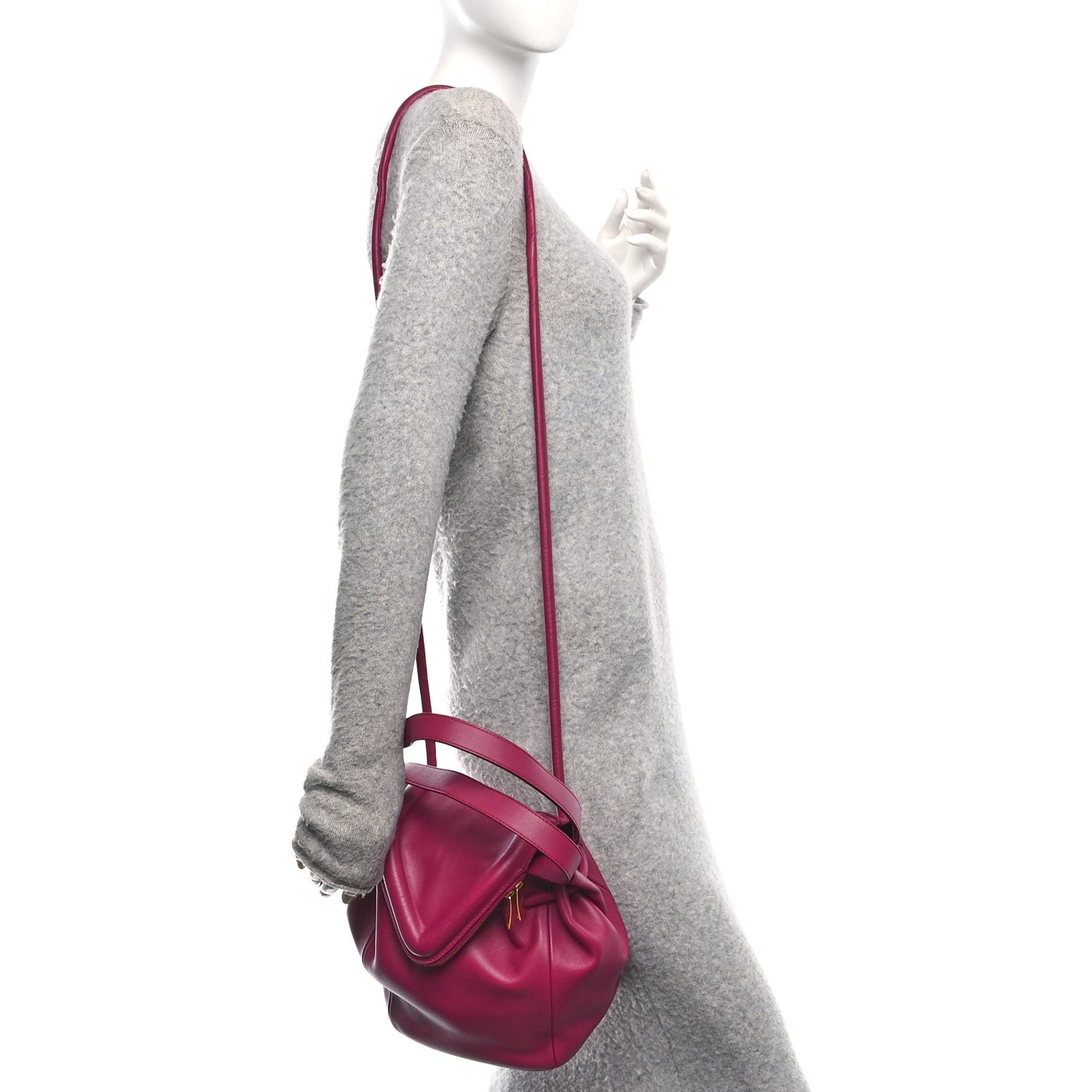 Calfskin Small Beak Tote Cinnabar