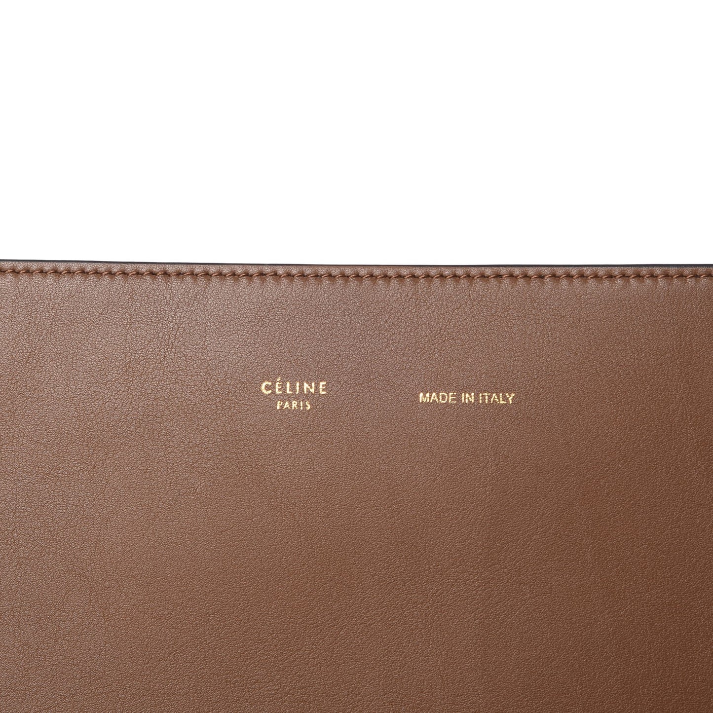 Shiny Smooth Calfskin Small Twisted Cabas Camel Brick