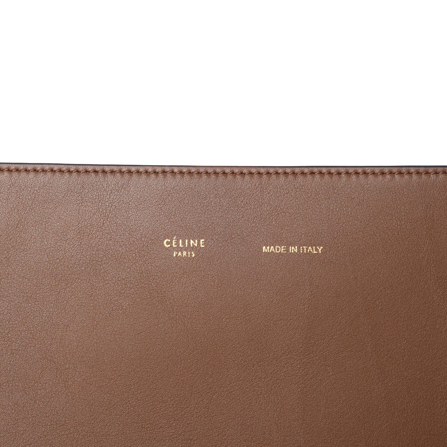 Celine Shiny Smooth Calfskin Small Twisted Cabas Camel Brick 7 of 8