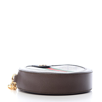 Gucci GG Supreme Monogram Web Mini Ophidia Round Shoulder Bag Brown 4 of 10