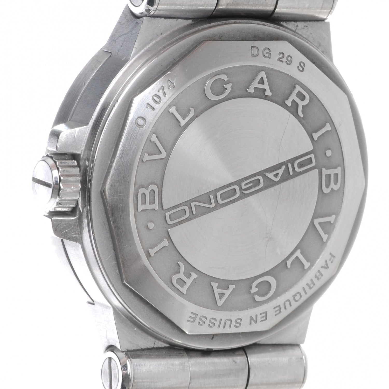 Bulgari BVLGARI Stainless Steel Diagono 29mm Quartz Watch Silver 4 of 7