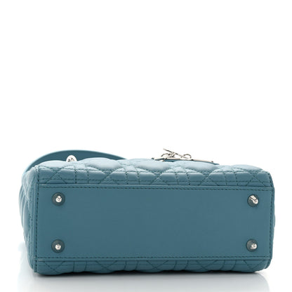 Christian Dior CHRISTIAN DIOR Lambskin Cannage Small My ABCDior Lady Dior Blue 4 of 10