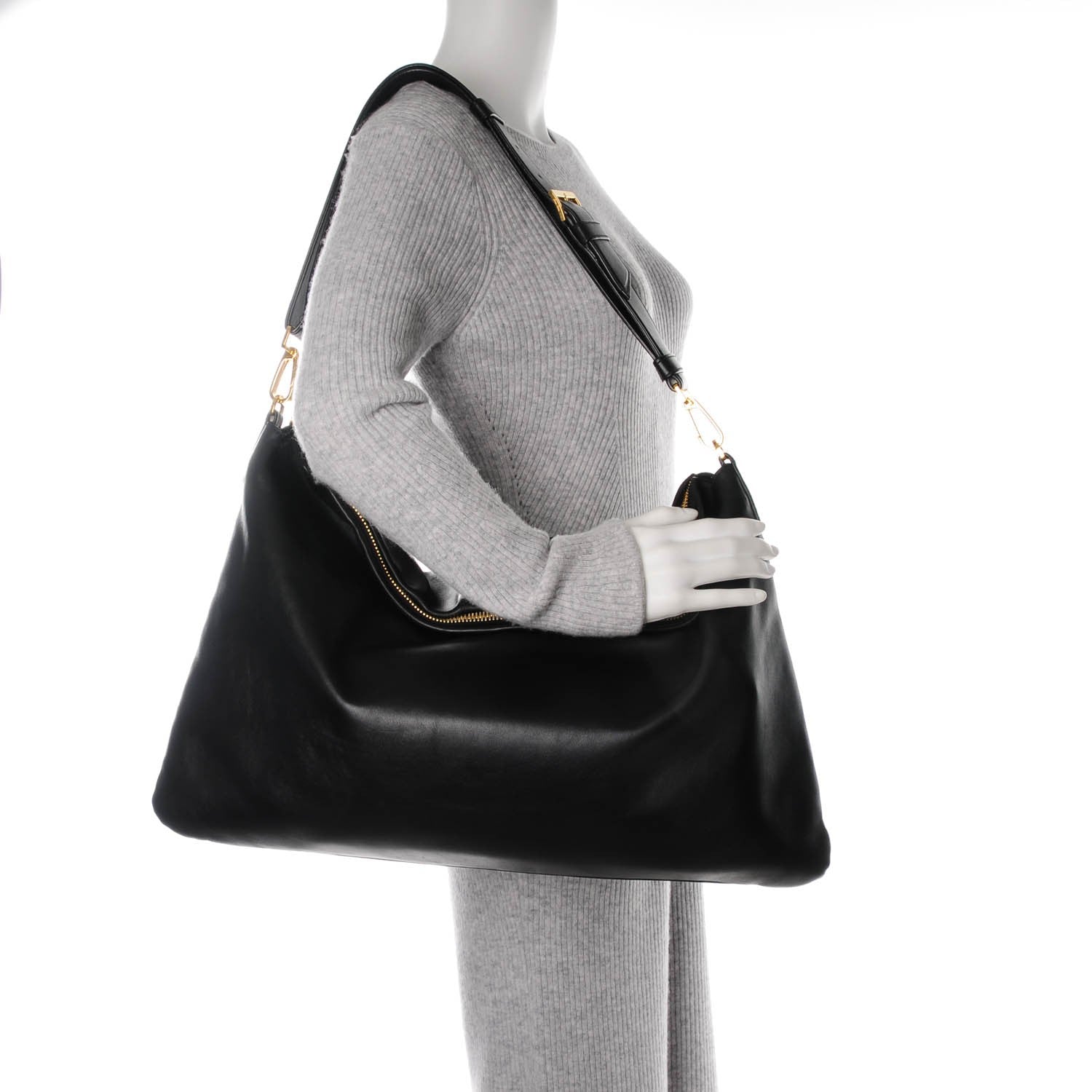 Miu Miu Nappa Sac Cloud Hobo Nero Black 2 of 7